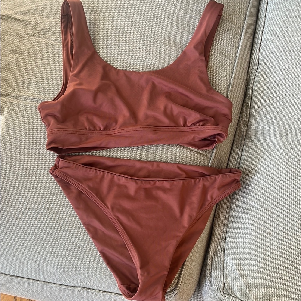 KNIX  Bikini Set Small Bronze Coral NWOT